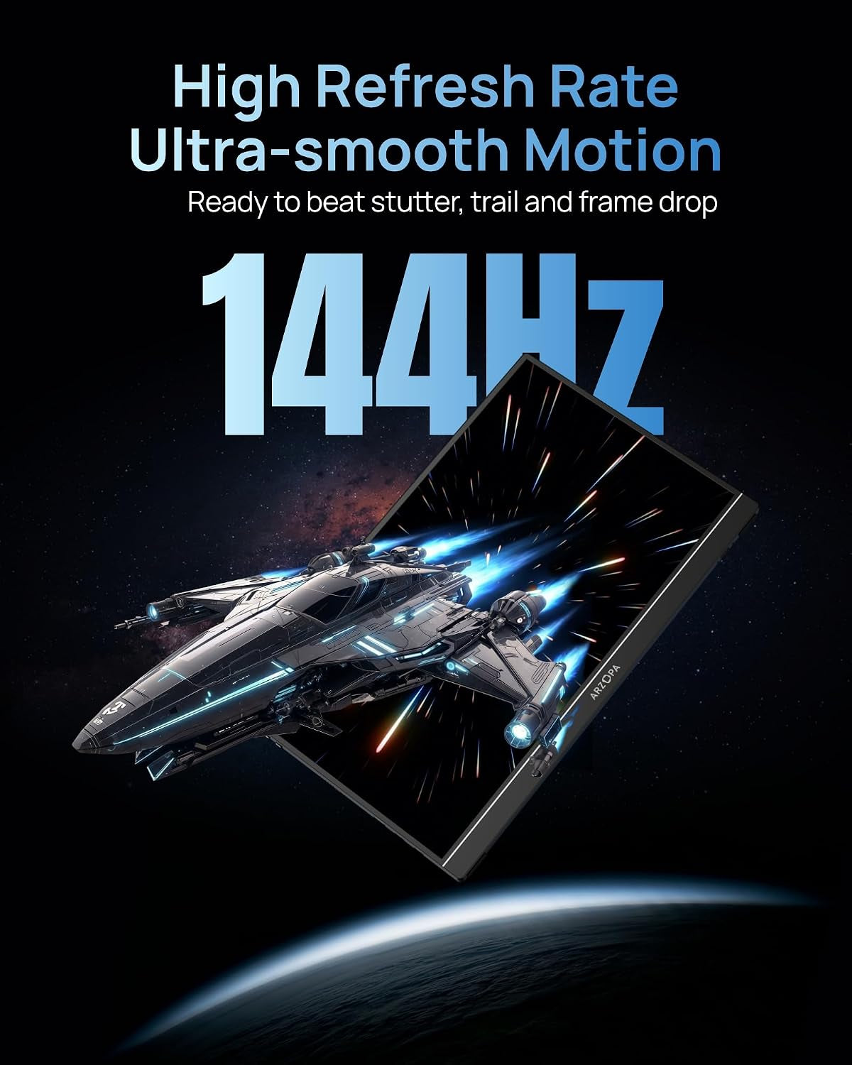 Ultra-Slim 144Hz Gaming Monitor 16.1"