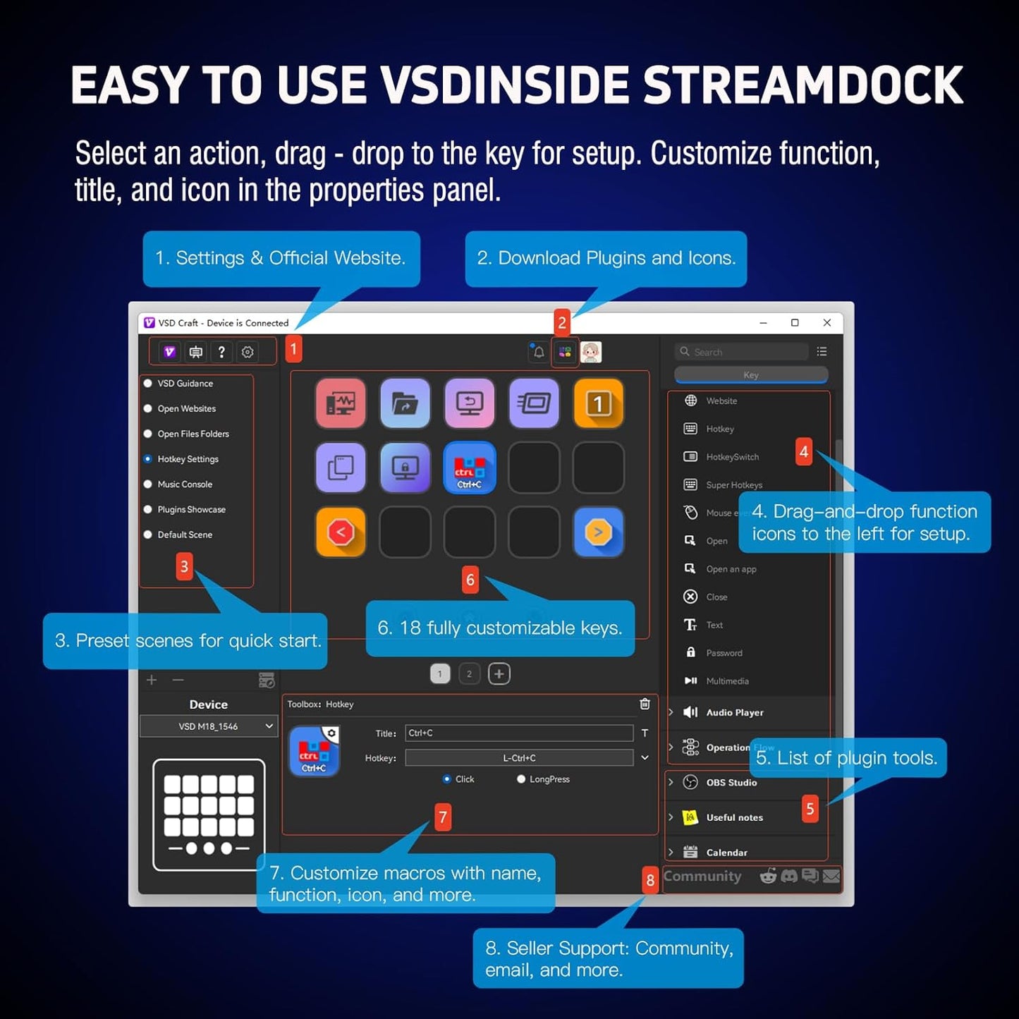 Macro Keypad Stream Controller Deck
